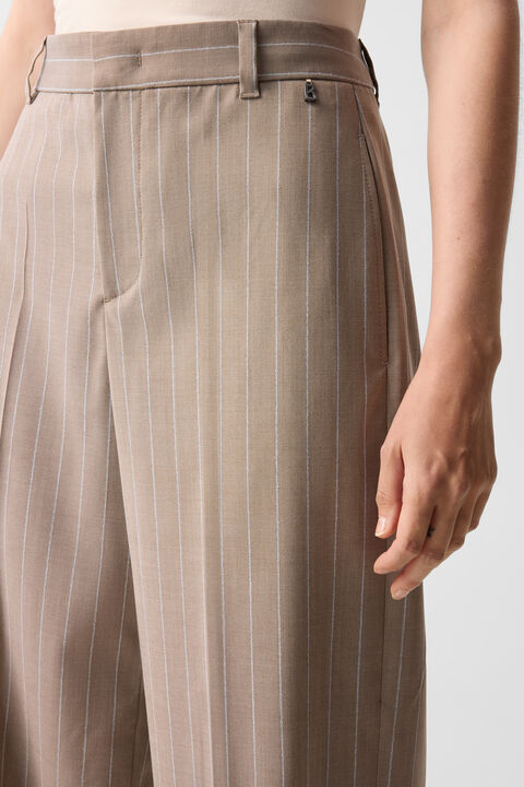 Joya Virgin Wool Trousers In Camel