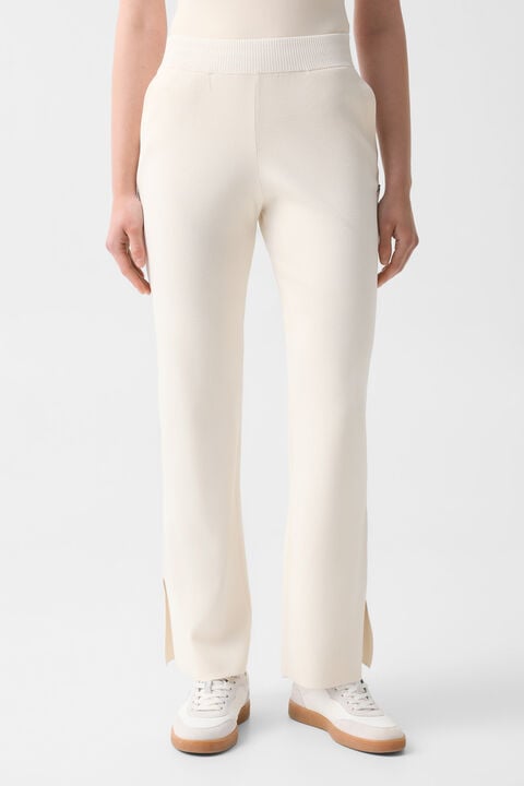Josie Knitted Trousers In Cream