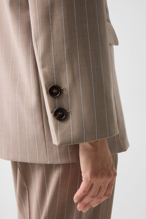 Virgin Wool Blazer Janina In Camel