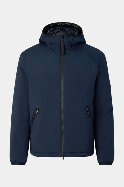 Clio Lightweight Down Jacket In Navy Blue