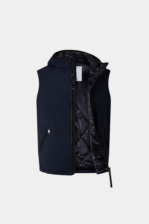 Clion Lightweight Down Waistcoat In Navy Blue