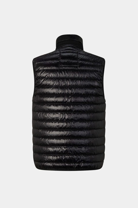 Lasse Lightweight Down Waistcoat In Black