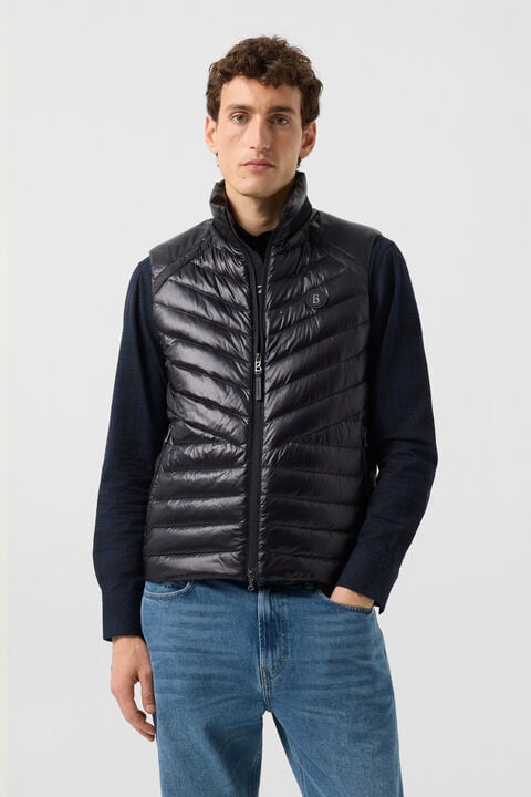 Lasse Lightweight Down Waistcoat In Black