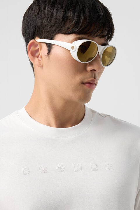 Cotton T-Shirt Lukas In White