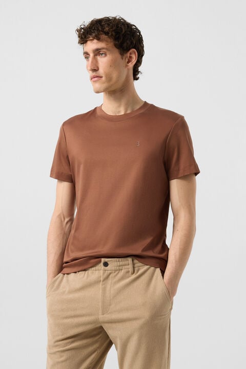 Ryan Cotton T-Shirt In Brown