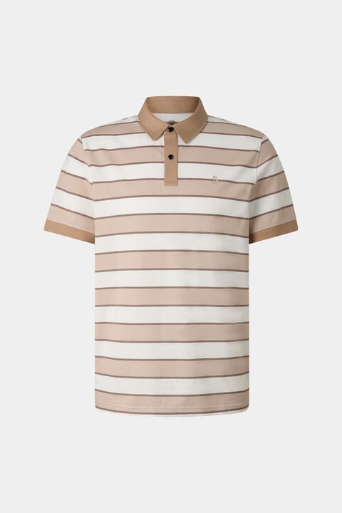 Timo Piqu¨¦ Polo Shirt In Beige/Off-White