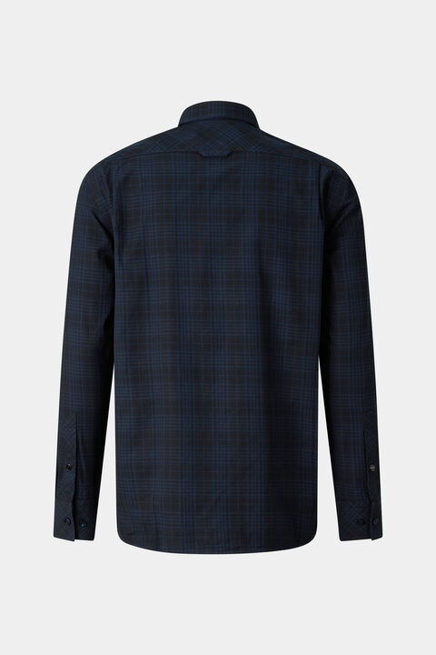 Hardy Cotton Shirt In Navy Blue/Black