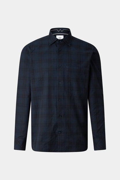 Hardy Cotton Shirt In Navy Blue/Black