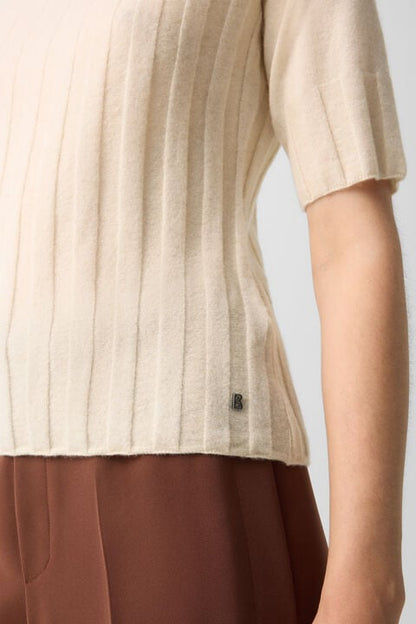 Virgin Wool Cashmere Shirt Tina In Cream