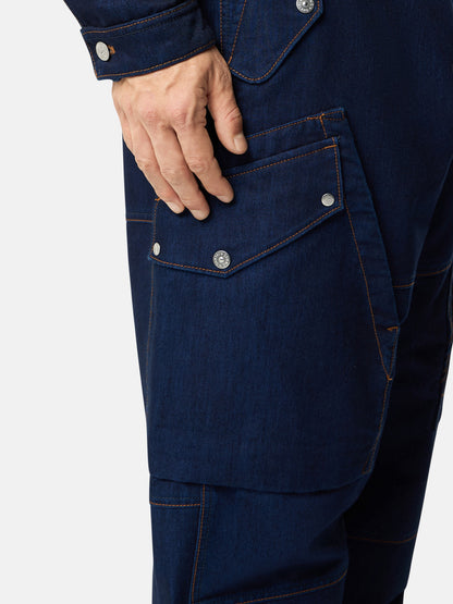 3100045 INDIGO POLYPROPYLENE DENIM LIGHT-RINSED