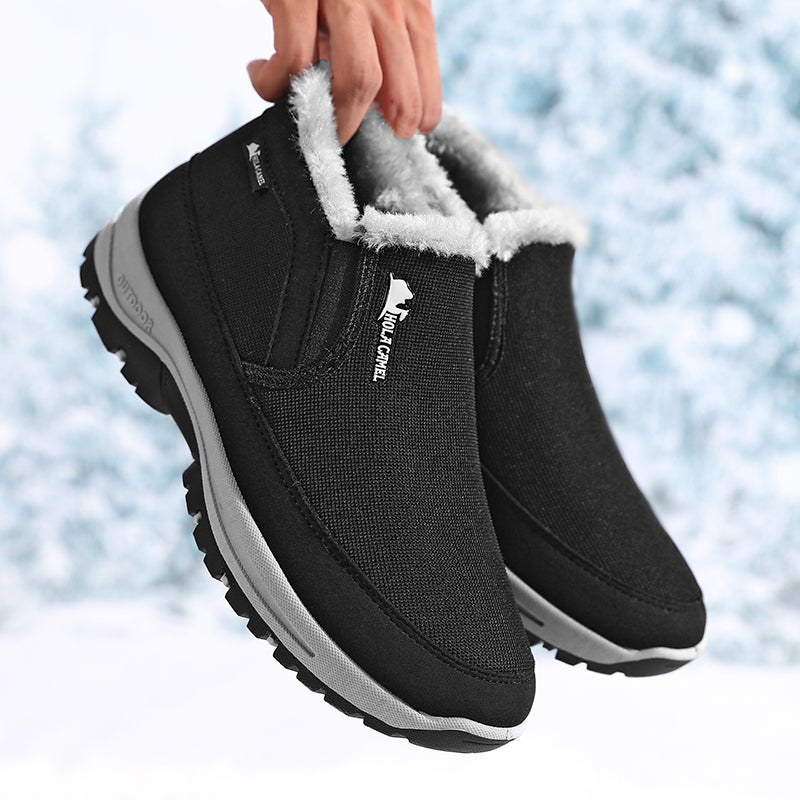 Men's Outdoor Slip-on Warm Boots - Slip-resistant, Puncture-resistant - Arch Support, Wide Toe