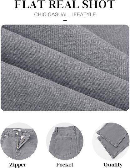 HDLTE Women Wide Leg Jeans High Waist Baggy Jeans Loose Boyfriend Jeans Denim Pants Y2K