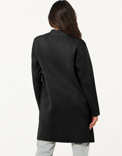 ANRABESS Cardigan Sweater for Women Casual 2023 Fall Winter Fashion Coat Long Sleeve Open Front Knit Coatigan Clothes