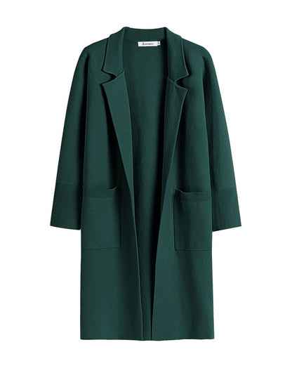 ANRABESS Cardigan for Women Oversized Open Front Sweater Coat Long Sleeve Lapel Blazer Jacket Fall Outwear Coatigan