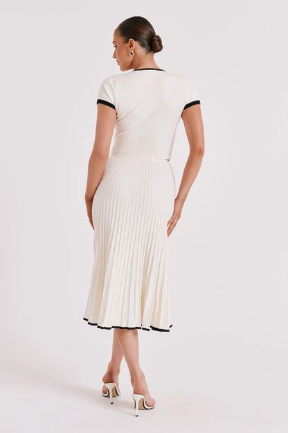 JOLENE Knit Top And Midi Skirt Set