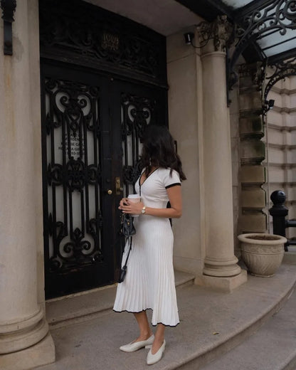 JOLENE Knit Top And Midi Skirt Set