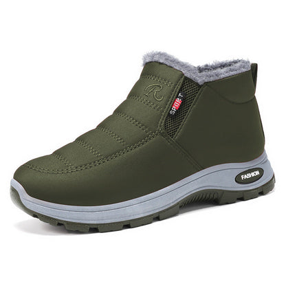 Women's Slip-On Fleece-Lined Winter Boots  Warm, Waterproof & Anti-Slip