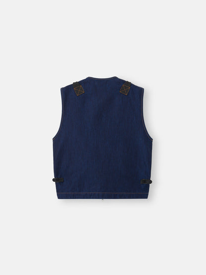 G100016 INDIGO POLYPROPYLENE DENIM LIGHT-RINSED
