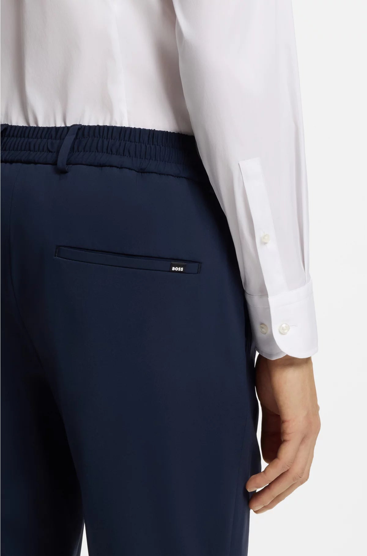 SLIM-FIT SHIRT IN EASY-IRON COTTON-BLEND POPLIN