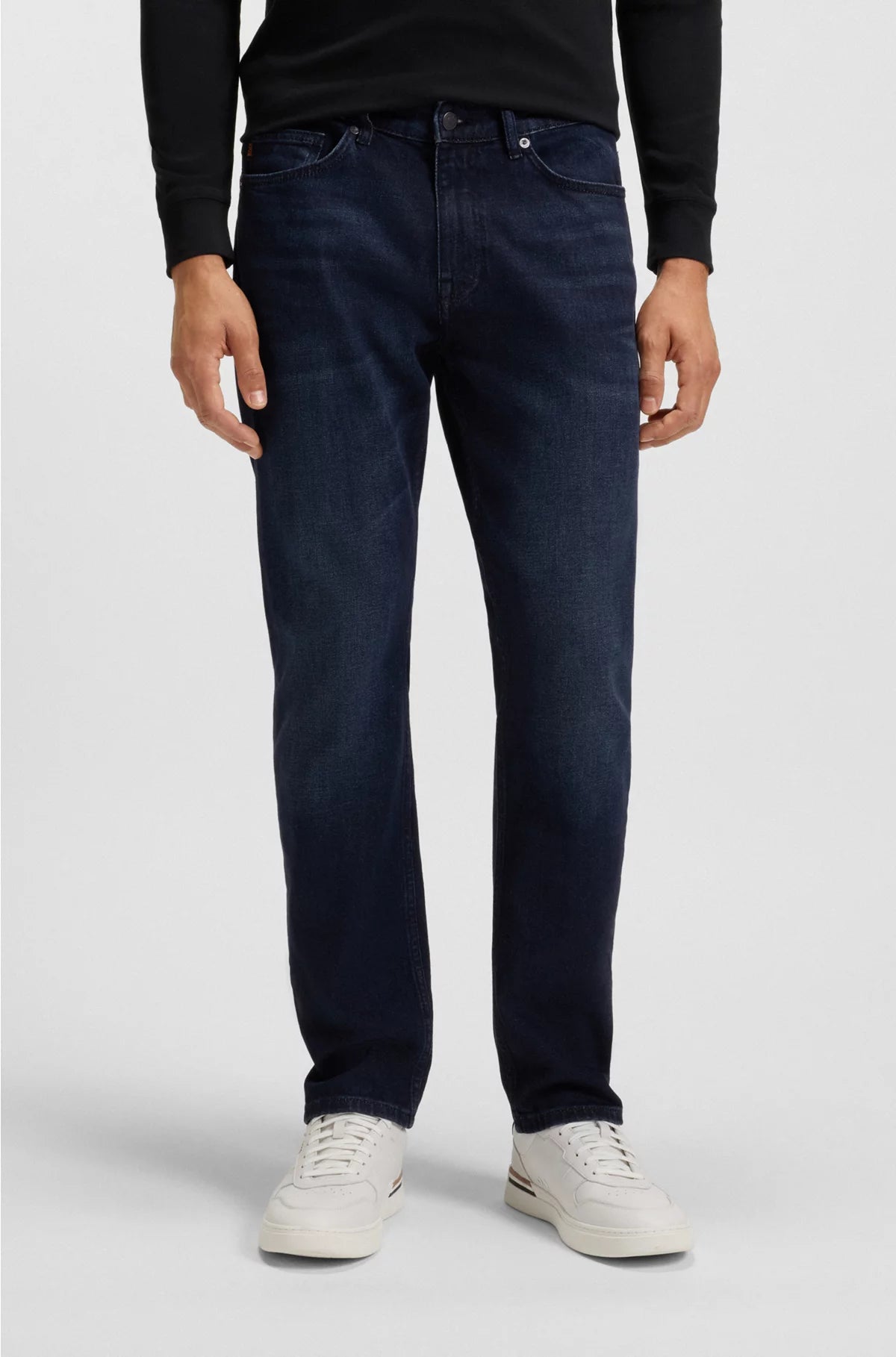 DELAWARE SLIM-FIT JEANS IN PURE-BLUE COMFORT-STRETCH DENIM