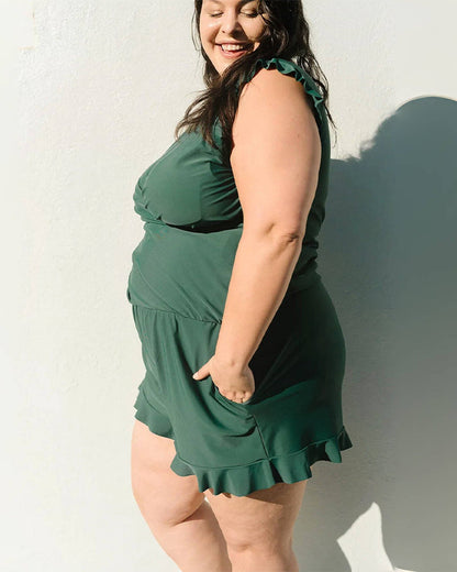 Built-in Bra Swim Romper